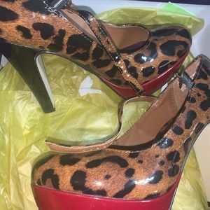Cheetah print heels